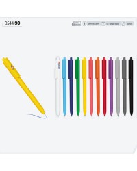 0544-80 Plastik Kalem - Firma Logolu Baskılı