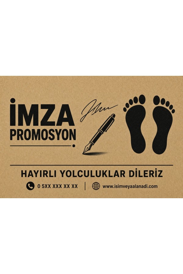 Tek Renk Kraft Oto Kağıt Paspas