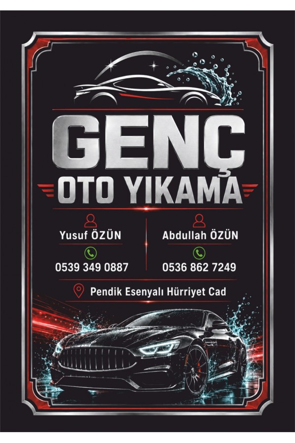 4 Renk Baskı Latex Oto Kağıt Paspas