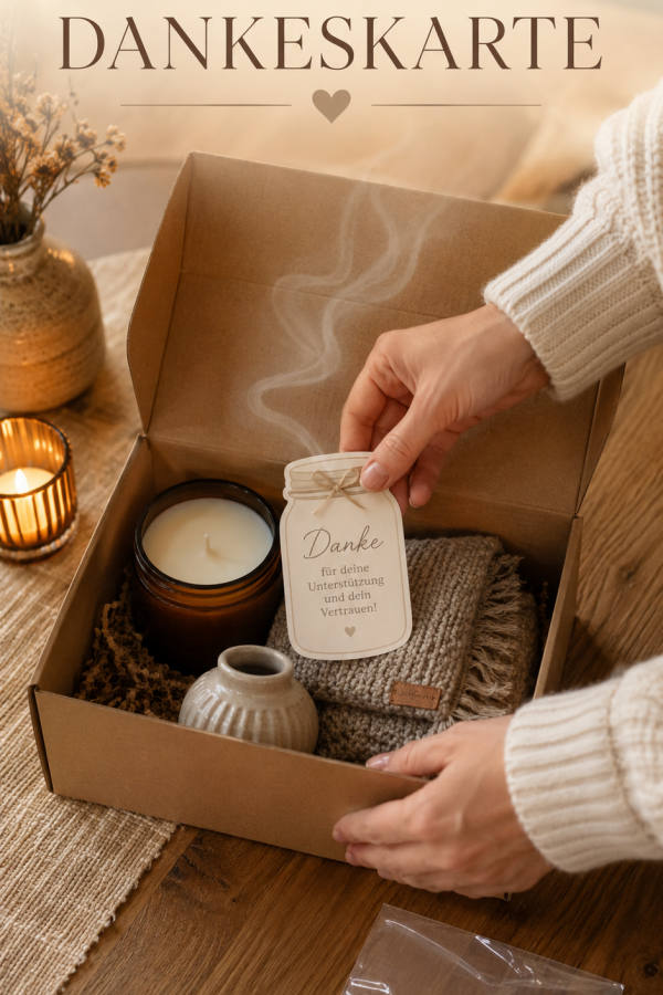 Kokulu Teşekkür Kartı - 250 Adet