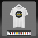 Bisiklet Yaka T-Shirt %100 Pamuk - Firma Baskılı