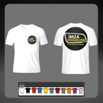 Bisiklet Yaka T-Shirt %100 Pamuk - Firma Baskılı