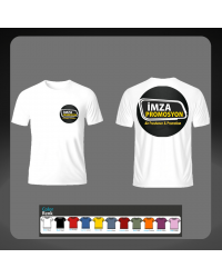 Bisiklet Yaka T-Shirt %100 Pamuk - Firma Baskılı